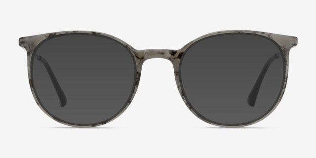 Marilou Marble Slate MetalEyeglass Frames from EyeBuyDirect, with Tinted Lenses
