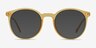 Grin Matte Yellow Plastic-metalEyeglass Frames from EyeBuyDirect, with Tinted Lenses