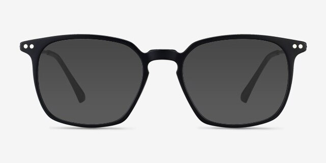 Ghostwriter Matte Black Plastic-metalMontures de lunettes de vue d'EyeBuyDirect, Avec des Verres Teintés