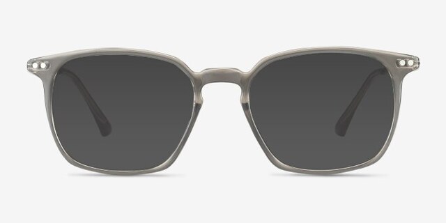 Ghostwriter Gris Plastic-metalMontures de lunettes de vue d'EyeBuyDirect, Avec des Verres Teintés