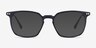 Ghostwriter Navy Plastic-metalEyeglass Frames from EyeBuyDirect, with Tinted Lenses