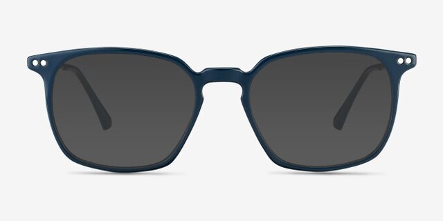 Ghostwriter Teal Plastic-metalEyeglass Frames from EyeBuyDirect, with Tinted Lenses
