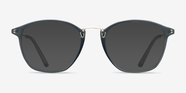 Crave Matte Gray MétalMontures de lunettes de vue d'EyeBuyDirect, Avec des Verres Teintés