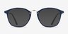 Crave Matte Navy MetalEyeglass Frames from EyeBuyDirect, with Tinted Lenses