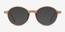 Hijinks Cinnamon Plastic-metalEyeglass Frames from EyeBuyDirect, with Tinted Lenses