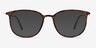 Strike Matte Tortoise Plastic-metalMontures de lunettes de vue d'EyeBuyDirect, Avec des Verres Teintés