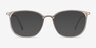 Strike Clear Gray Plastic-metalMontures de lunettes de vue d'EyeBuyDirect, Avec des Verres Teintés