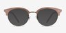 Annabel Pink Acetate-metalEyeglass Frames from EyeBuyDirect, with Tinted Lenses