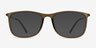 Hurricane Matte Cinnamon Plastic-metalEyeglass Frames from EyeBuyDirect, with Tinted Lenses