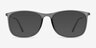 Hurricane Matte Gray Plastic-metalEyeglass Frames from EyeBuyDirect, with Tinted Lenses