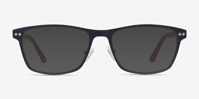 Comity Navy Acetate-metalEyeglass Frames from EyeBuyDirect, with Tinted Lenses