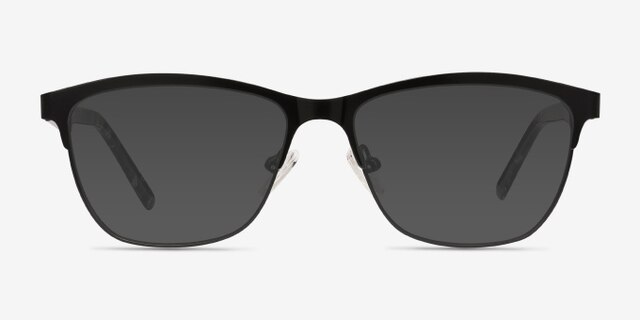 Volary Black Acetate-metalEyeglass Frames from EyeBuyDirect, with Tinted Lenses