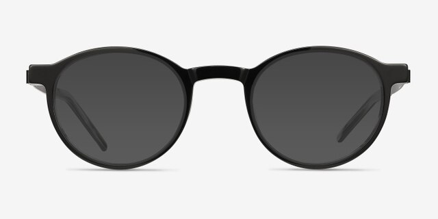 Anomaly Black AcetateEyeglass Frames from EyeBuyDirect, with Tinted Lenses
