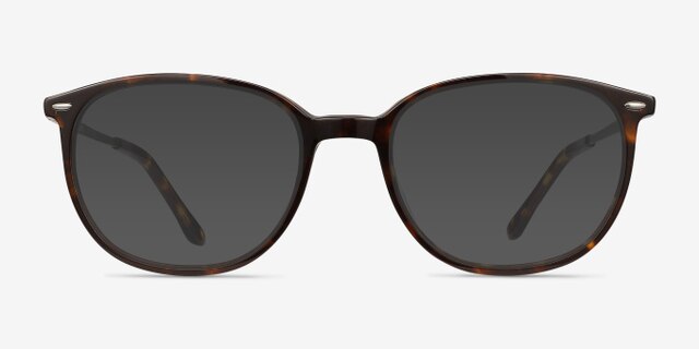Eros Tortoise Acetate-metalEyeglass Frames from EyeBuyDirect, with Tinted Lenses