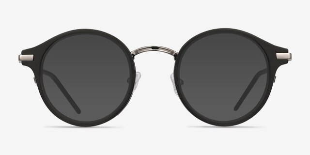 Roto Black Acetate-metalEyeglass Frames from EyeBuyDirect, with Tinted Lenses