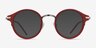Roto Red AcetateEyeglass Frames from EyeBuyDirect, with Tinted Lenses