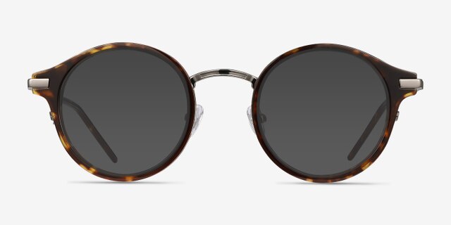 Roto Écailles Acetate-metalMontures de lunettes de vue d'EyeBuyDirect, Avec des Verres Teintés
