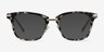 Candela Gray Floral Acetate-metalEyeglass Frames from EyeBuyDirect, with Tinted Lenses