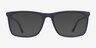 Instance Bleu Acetate-metalMontures de lunettes de vue d'EyeBuyDirect, Avec des Verres Teintés
