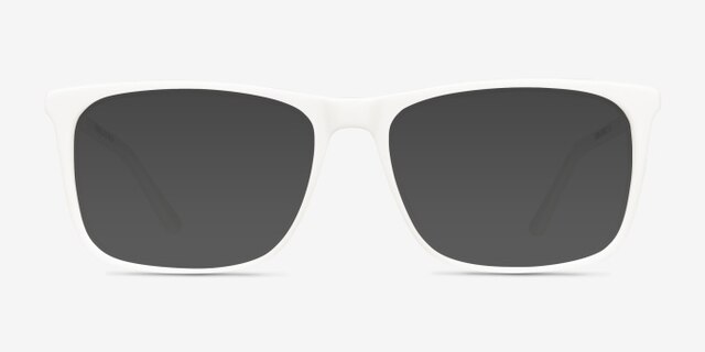 Instance White Acetate-metalEyeglass Frames from EyeBuyDirect, with Tinted Lenses