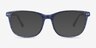 Grid Blue AcetateEyeglass Frames from EyeBuyDirect, with Tinted Lenses