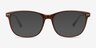 Grid Brun Acetate-metalMontures de lunettes de vue d'EyeBuyDirect, Avec des Verres Teintés