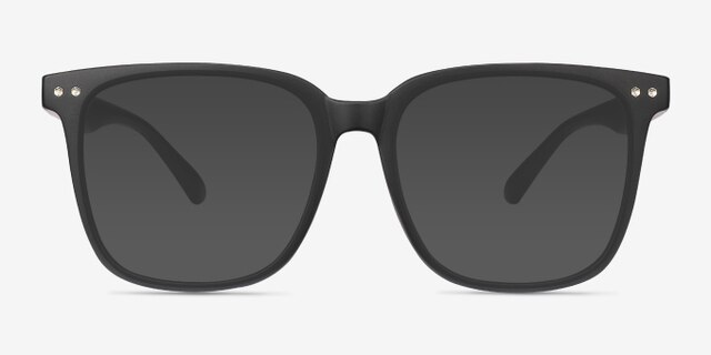 Piano Black PlasticEyeglass Frames from EyeBuyDirect, with Tinted Lenses