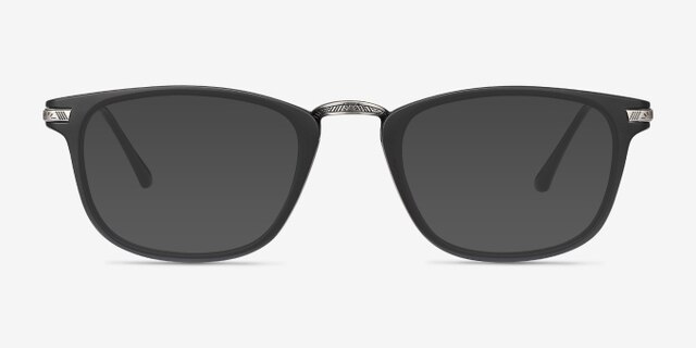 Catcher Black Plastic-metalEyeglass Frames from EyeBuyDirect, with Tinted Lenses