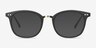 Lyric Black PlasticEyeglass Frames from EyeBuyDirect, with Tinted Lenses