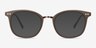 Lyric Brown PlasticEyeglass Frames from EyeBuyDirect, with Tinted Lenses