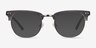 Borderline Gray Acetate-metalEyeglass Frames from EyeBuyDirect, with Tinted Lenses