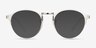 Chillax Clear MetalEyeglass Frames from EyeBuyDirect, with Tinted Lenses