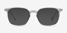 Ghostwriter Clear Blue Plastic-metalMontures de lunettes de vue d'EyeBuyDirect, Avec des Verres Teintés