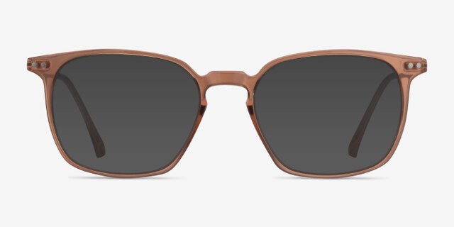Ghostwriter Clear Orange Plastic-metalEyeglass Frames from EyeBuyDirect, with Tinted Lenses