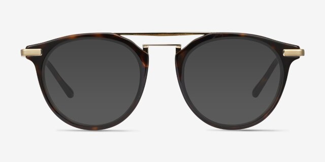Alba Tortoise Acetate-metalEyeglass Frames from EyeBuyDirect, with Tinted Lenses