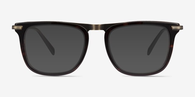 Kompa Tortoise Acetate-metalEyeglass Frames from EyeBuyDirect, with Tinted Lenses