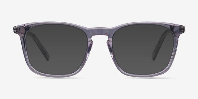 Tuesday Gray Acetate-metalEyeglass Frames from EyeBuyDirect, with Tinted Lenses