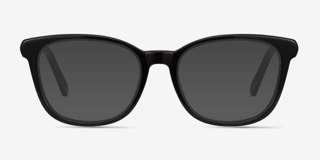 Kat Black Acetate-metalEyeglass Frames from EyeBuyDirect, with Tinted Lenses