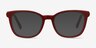 Kat Burgundy Acetate-metalEyeglass Frames from EyeBuyDirect, with Tinted Lenses