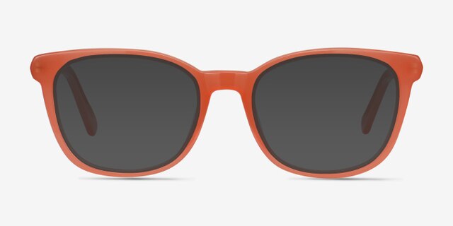 Kat Orange Acetate-metalEyeglass Frames from EyeBuyDirect, with Tinted Lenses