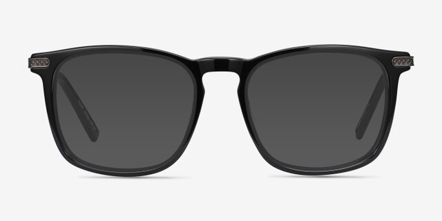 Glory Black AcetateEyeglass Frames from EyeBuyDirect, with Tinted Lenses