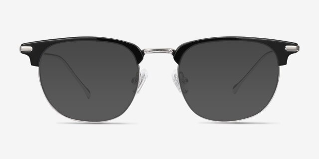 Relive Black Silver Acetate-metalMontures de lunettes de vue d'EyeBuyDirect, Avec des Verres Teintés
