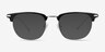 Relive Black Silver Acetate-metalMontures de lunettes de vue d'EyeBuyDirect, Avec des Verres Teintés