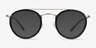 Architect Black Silver Acetate-metalEyeglass Frames from EyeBuyDirect, with Tinted Lenses