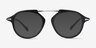 Terminal One Black Gunmetal Acetate-metalEyeglass Frames from EyeBuyDirect, with Tinted Lenses