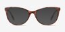 Cat&#039;s Meow Brown Floral Acetate-metalEyeglass Frames from EyeBuyDirect, with Tinted Lenses