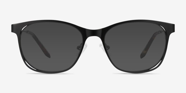 Nightfall Black AcetateEyeglass Frames from EyeBuyDirect, with Tinted Lenses