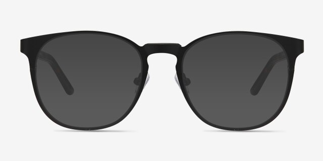 Resonance Noir Acetate-metalMontures de lunettes de vue d'EyeBuyDirect, Avec des Verres Teintés