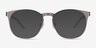 Resonance Gunmetal Acetate-metalEyeglass Frames from EyeBuyDirect, with Tinted Lenses