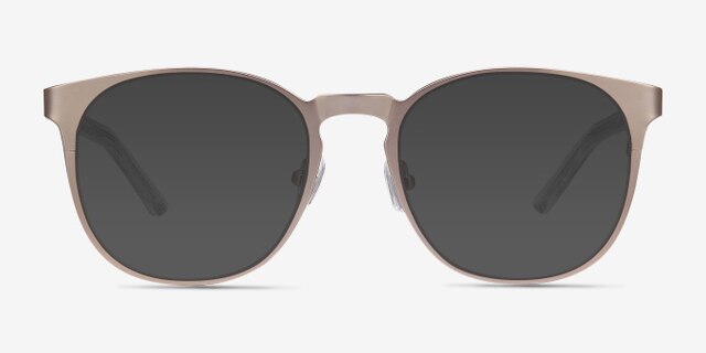 Resonance Rose Gold Acetate-metalEyeglass Frames from EyeBuyDirect, with Tinted Lenses